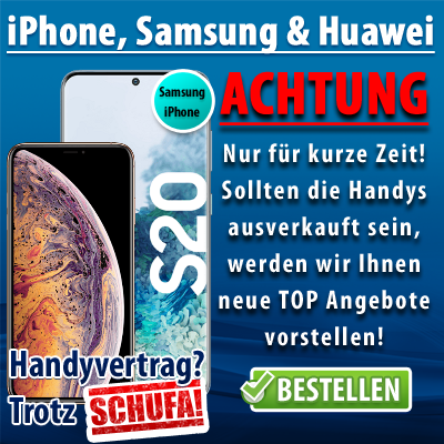 Handy trotz Schulden ohne Schufa iPhone Samsung Huawei 100% Zusage?